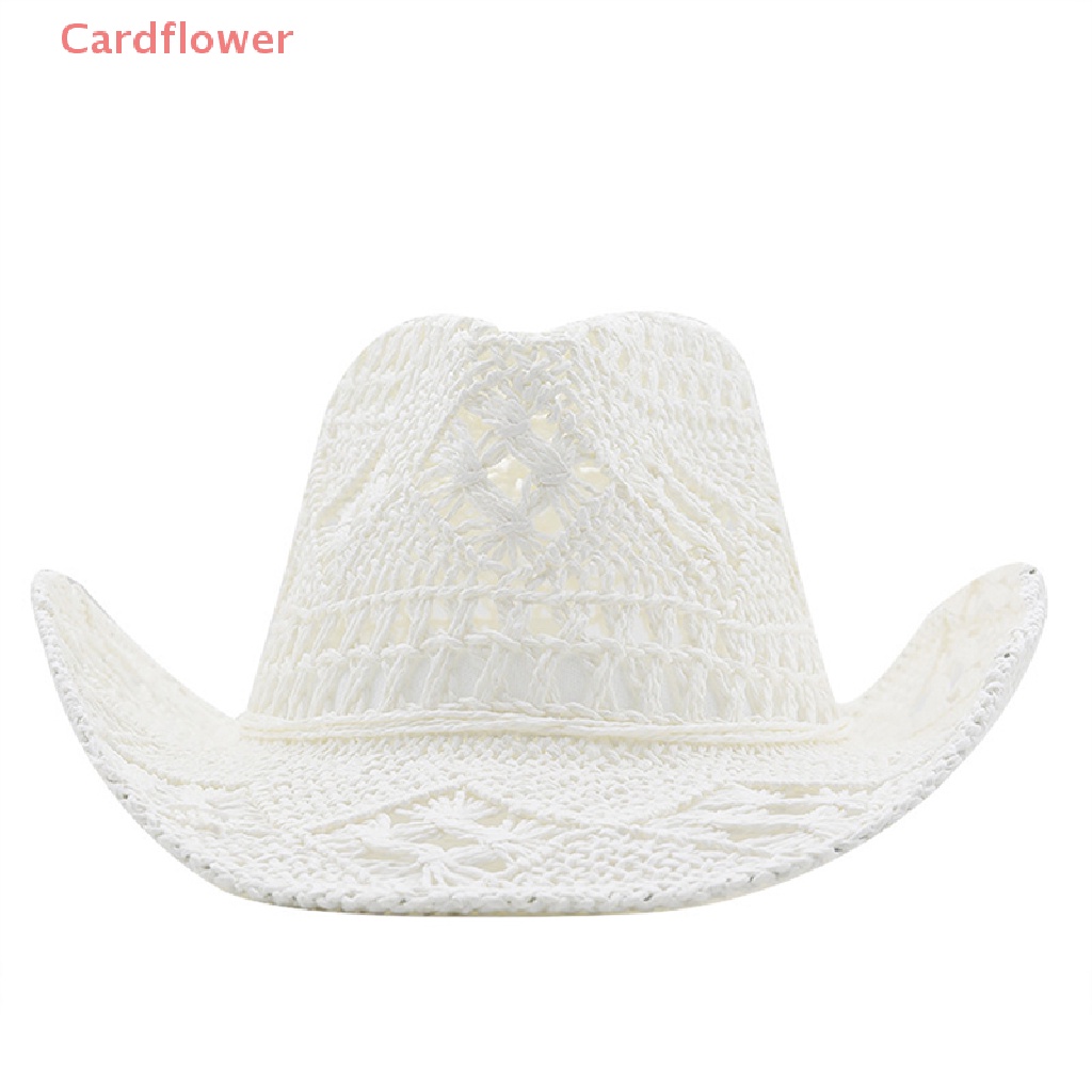 1 Chiếc Mũ Cao Bồi Đan Rơm Thủ Công Thường Ngày Cho Nam Và Nữ Mới