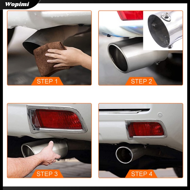 Mf Ống Pô Xả Xe Hơi 76mm 3inch Bằng Thép Không Gỉ