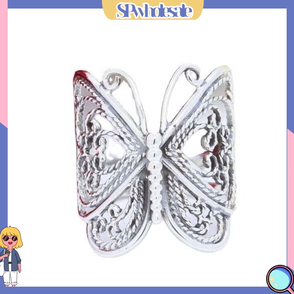 &lt;SPwholesale&gt; Nhẫn Nữ Chạm Khắc Tinh Tế Không Gây Dị Ứng Màu Vàng / Bạc Thời Trang Retro