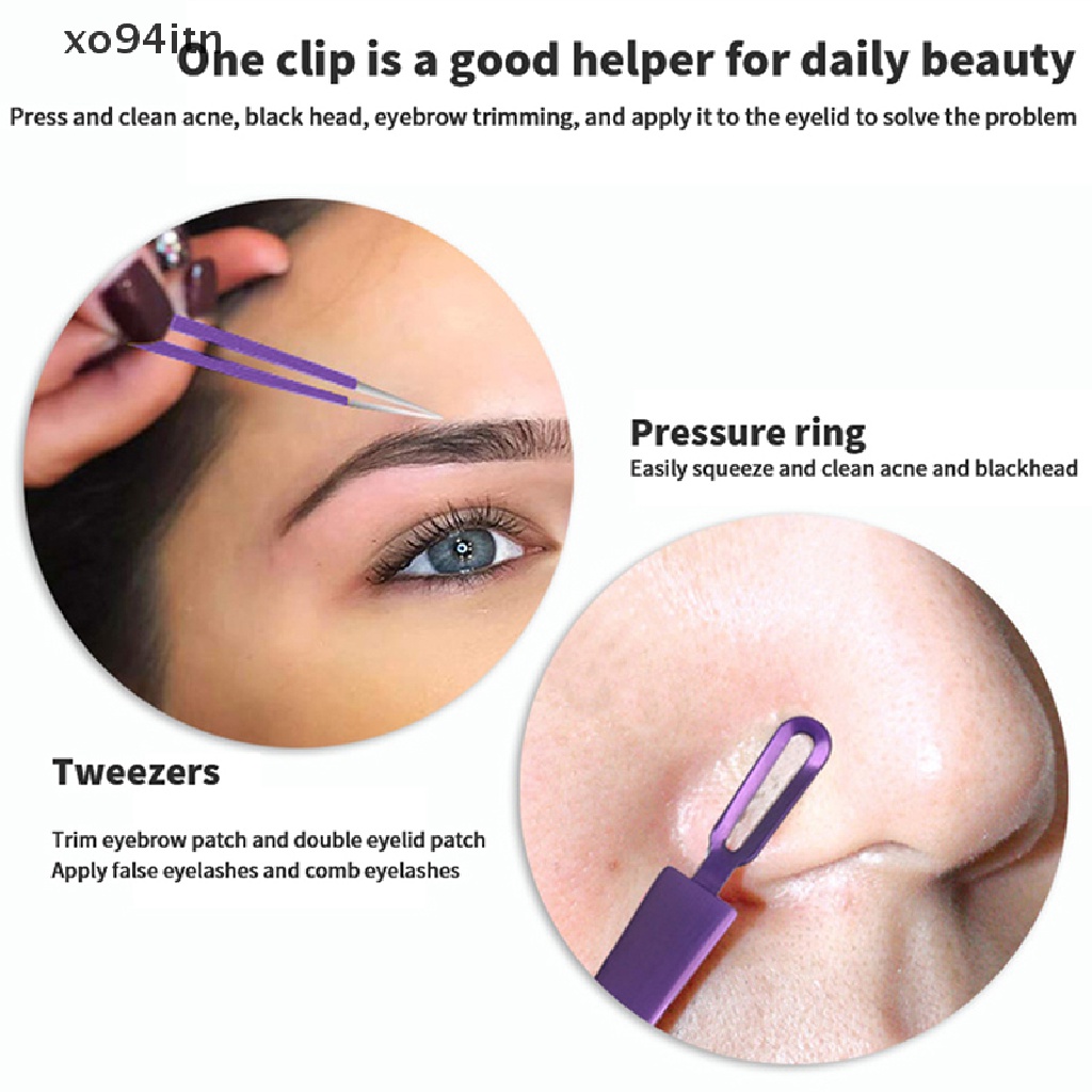 Nhíp Nhổ Lông Mi / Lông Mày Bằng Thép Không Gỉ Tiện Dụng