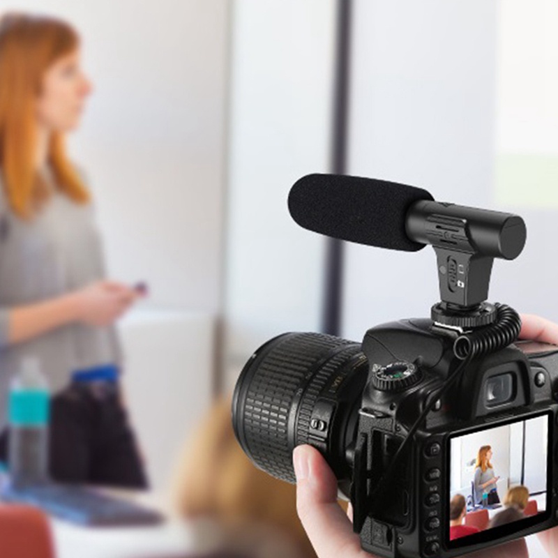 Mic Thu Âm Giọng Ồn Thông Minh Jack 3.5mm Cho / SLR Camera