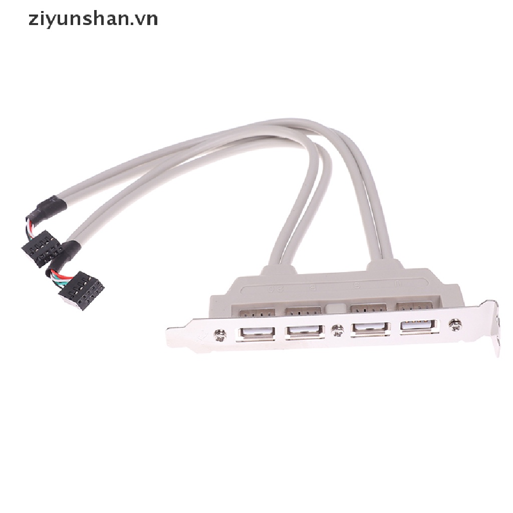 Dây Cáp Mở Rộng 4 Cổng USB 2.0 Sang 9 Pin Cho Bảng Điều Khiển PC vn