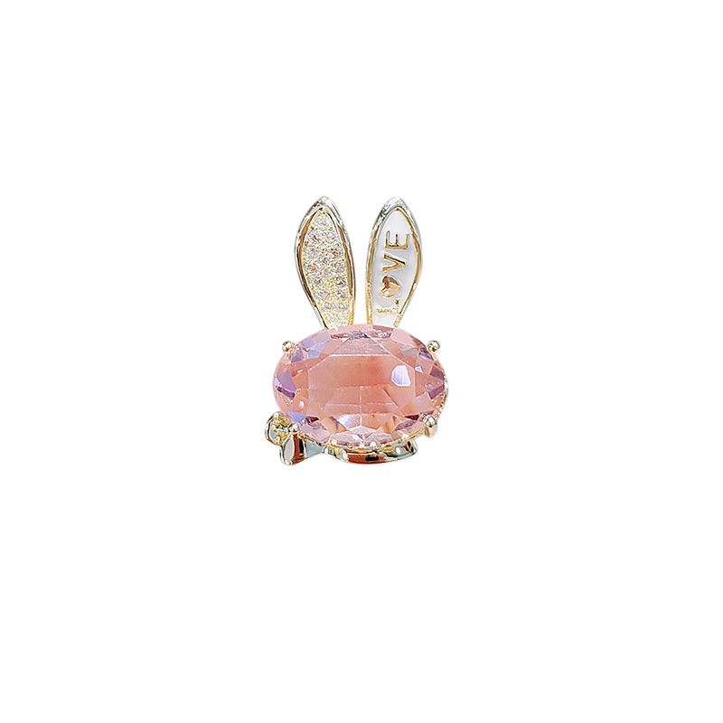 Ghim Cài Áo Hình Thỏ Đính Đá Dễ Thương Cho Nữ