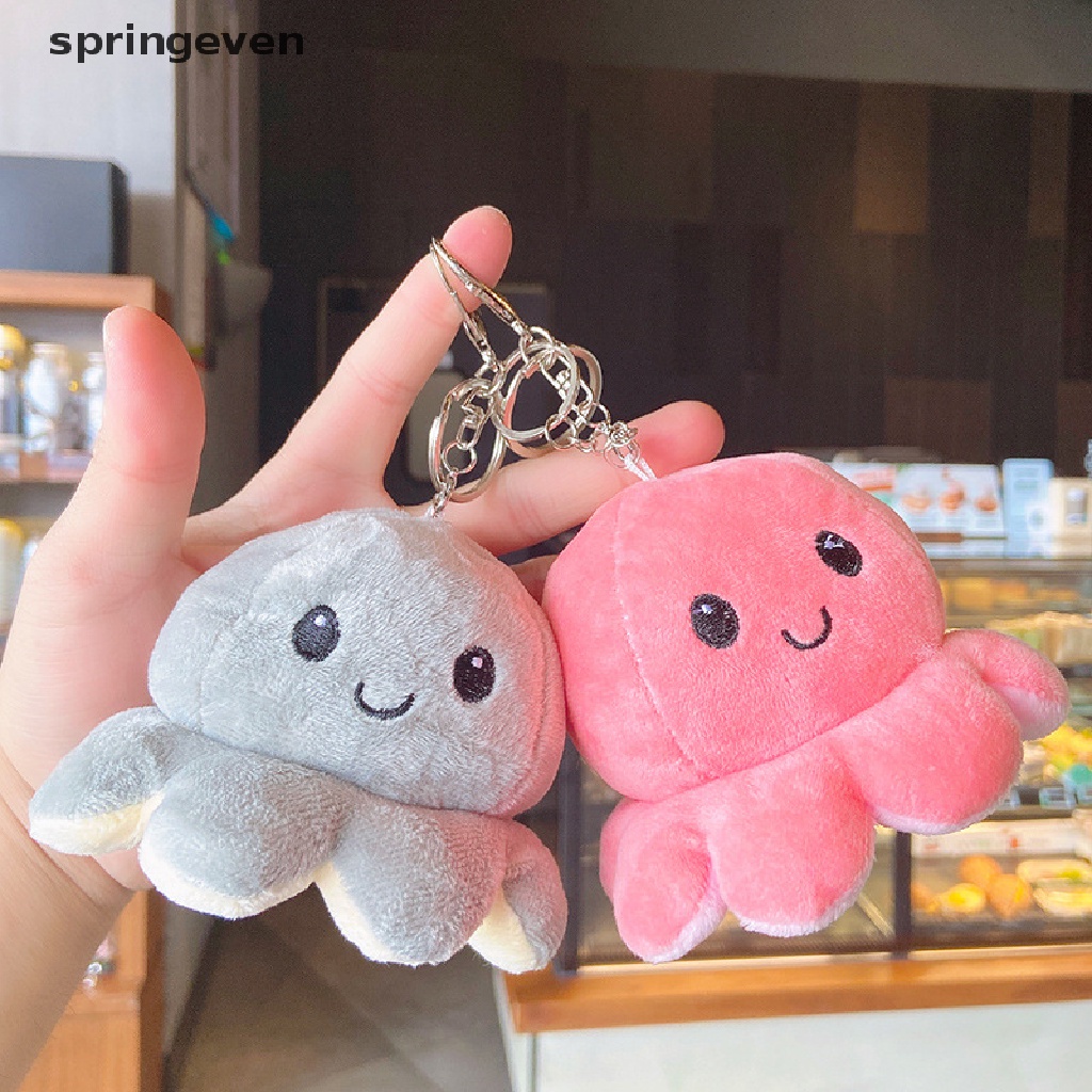 Móc Khóa Hình Bạch Tuộc Nhồi Bông Mềm Mại Đáng Yêu