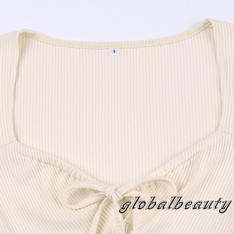 Áo Thun Croptop Tay Ngắn Dáng Ôm Thiết Kế Cắt Thấp Thời Trang Mùa Hè Cá Tính Cho Nữ