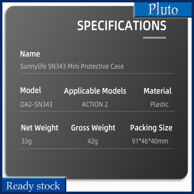 Mới Hộp Đựng Bảo Vệ Chống Bụi Chống Rơi Chất Lượng Cao Cho Sunnylife Action 2