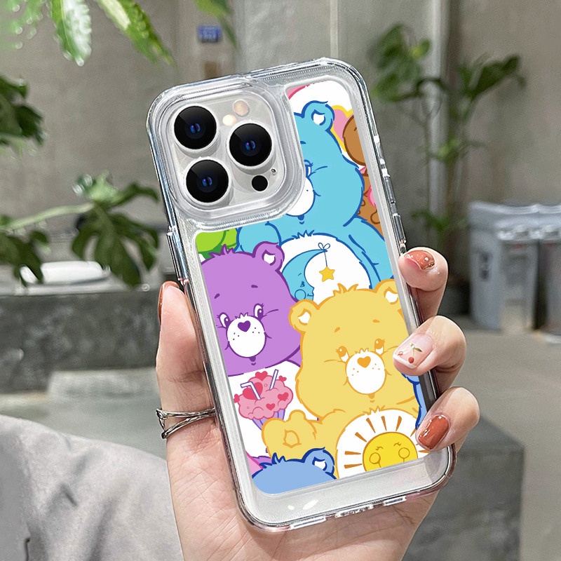 Ốp Điện Thoại TPU Mềm Chống Sốc Hình Gấu Cho iPhone 14 11 12 13 Pro X XR Xs Max 14 Plus