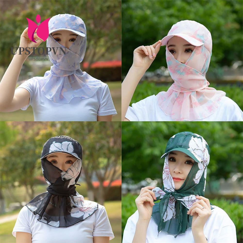 1 Mũ Bucket Che Phủ Mặt Vành Rộng Thời Trang Mùa Hè Khi Đi Xe Đạp