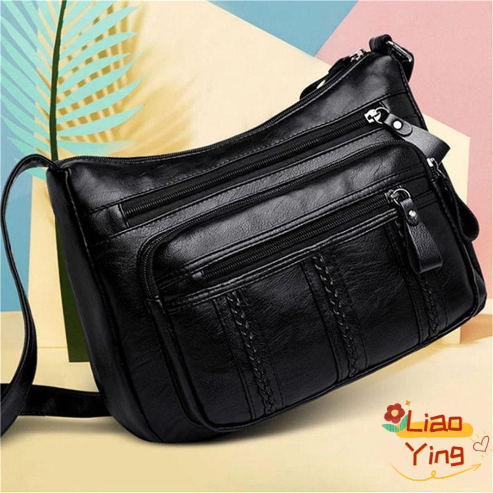 Túi Tote Đeo Vai Nhiều Ngăn Cỡ Lớn In Hình Rau Củ Quả Dễ Thương