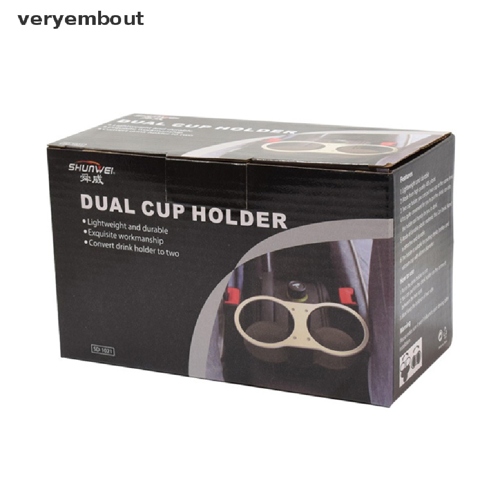 Giá Đỡ Cốc Uống Nước Hai Lỗ Gắn Xe Hơi Tiện Dụng
