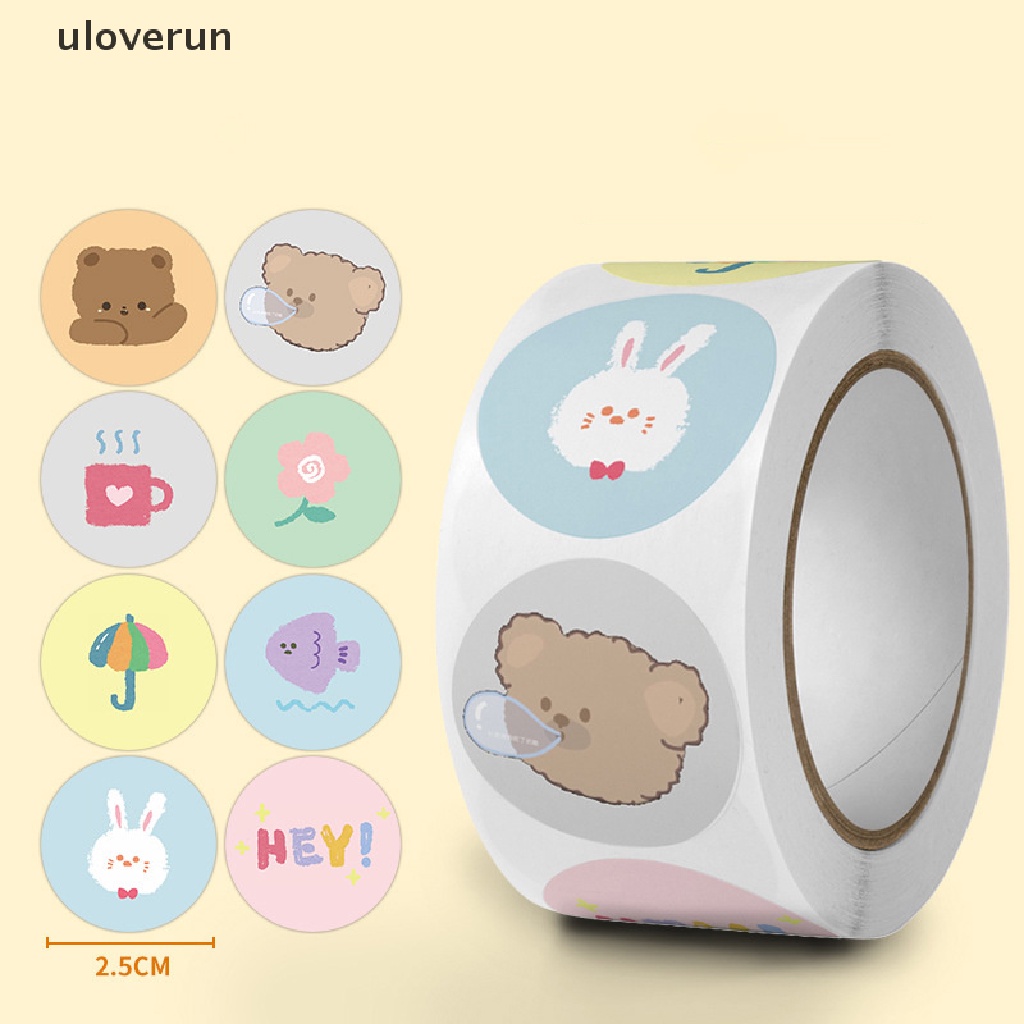 Bộ 500 Miếng Dán Trang Trí Hình Động Vật Dễ Thương