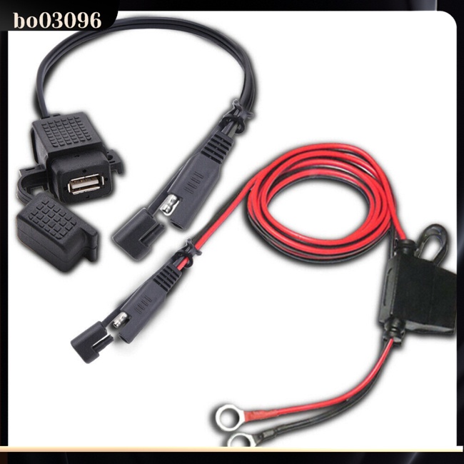1 Bộ Chuyển Đổi SAE Sang USB Sạc Điện Thoại 12-24v Cho Xe Máy