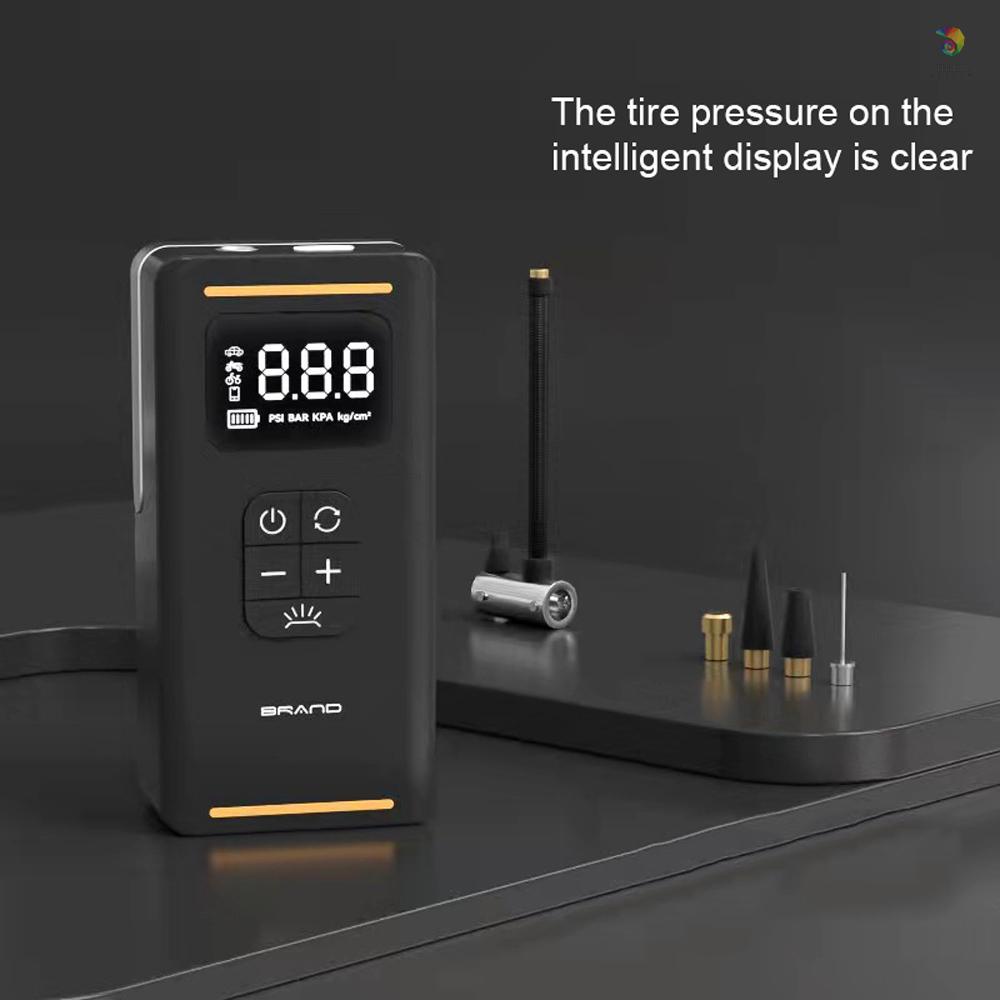 Máy Bơm Lốp Xe Hơi Công Suất Cao Không Dây Đa Năng Có Màn Hình Hiển Thị Kỹ Thuật Số