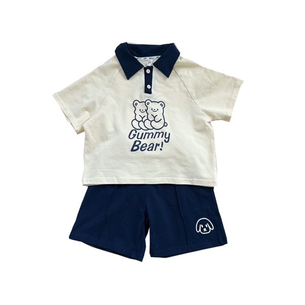 Set polo gấu gummy bear be
