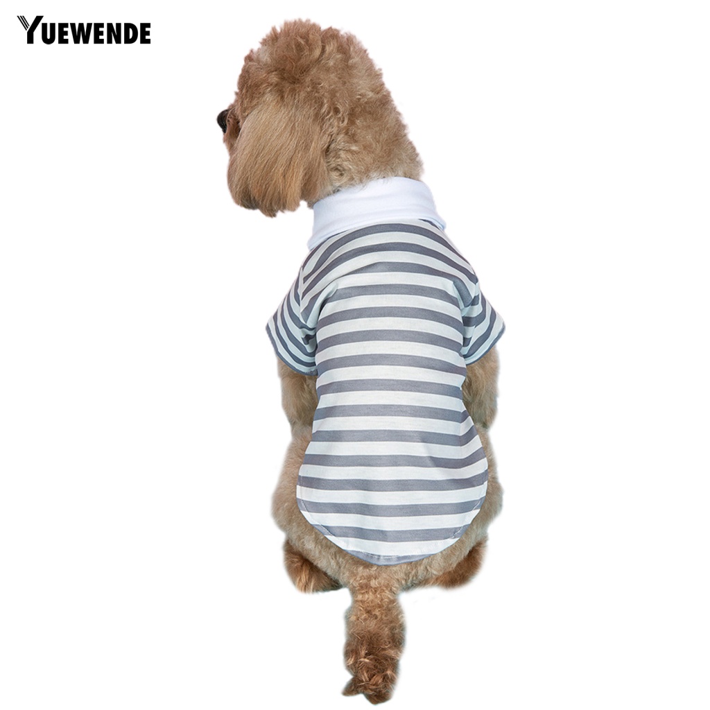 Yue.z Áo Sơ Mi Kẻ Sọc Hai Lớp Có Thể Giặt Được Mặc Hàng Ngày Cho Thú Cưng