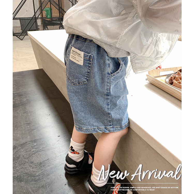 Quần Short Denim Mỏng Thời Trang Mùa Hè 2022 Phong Cách Mới Cho Bé Trai