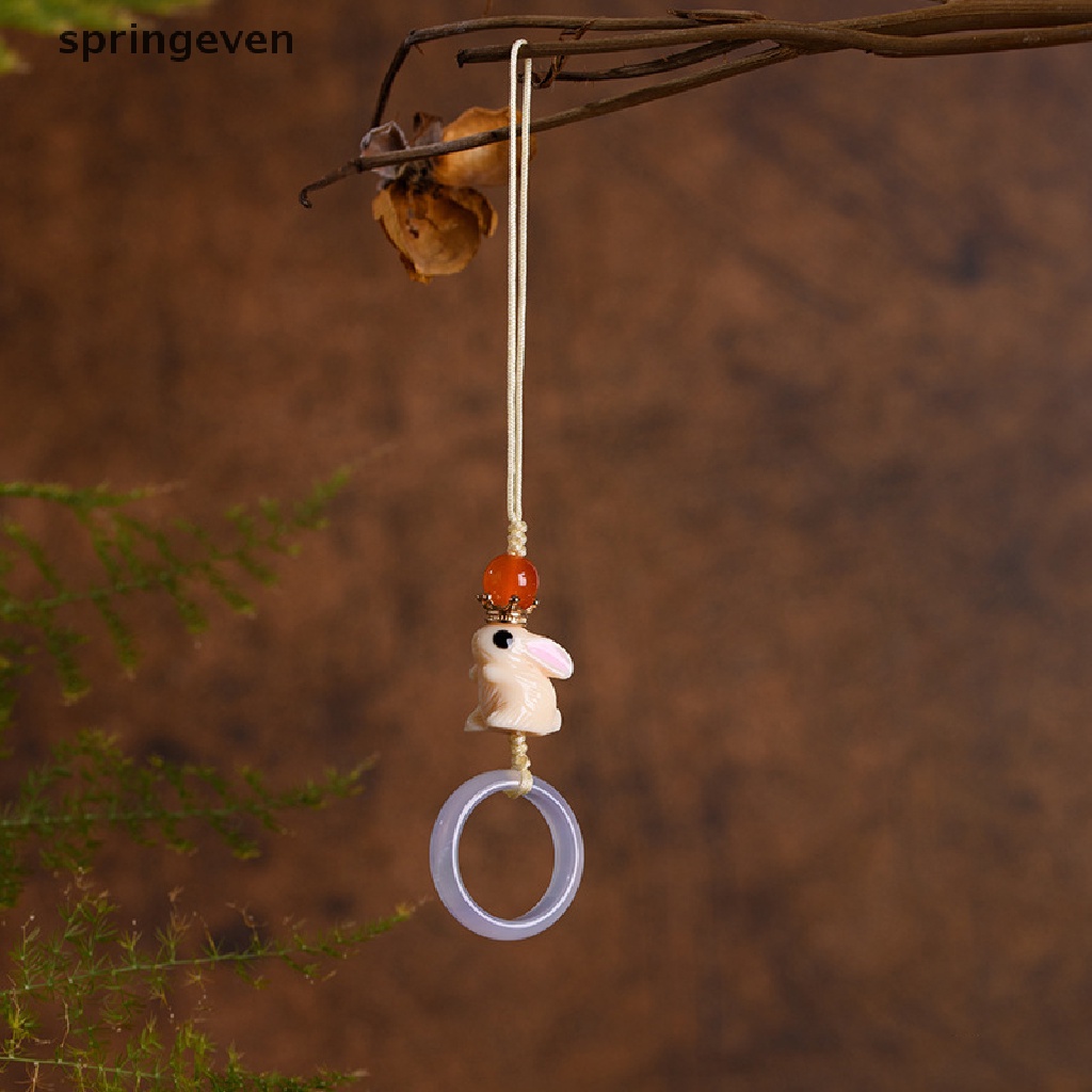 Móc Điện Thoại / Chìa Khóa Hình Thỏ Hoàng Đạo Trung Hoa Tinh Tế Thời Trang DIY