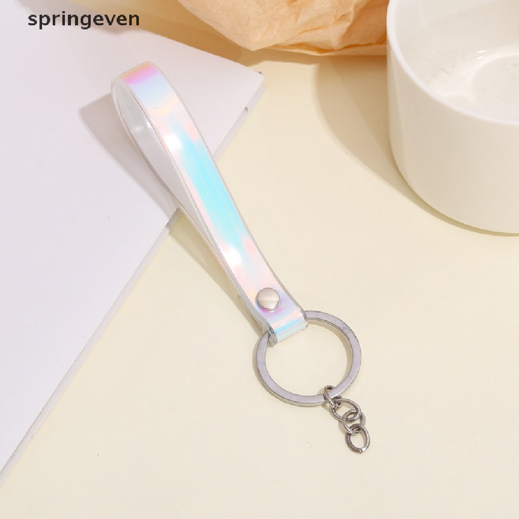 Móc Chìa Khóa Xe Hơi Bằng Cao Su PVC Mềm Màu Laser Dễ Thương Cho Nữ