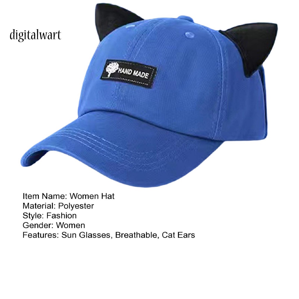 Kỹ Thuật Số| Mũ Phi Công Kèm Kính Râm Trong Suốt Trang Trí Tai Mèo Có Thể Giặt Lại Hóa Trang Cho Nữ