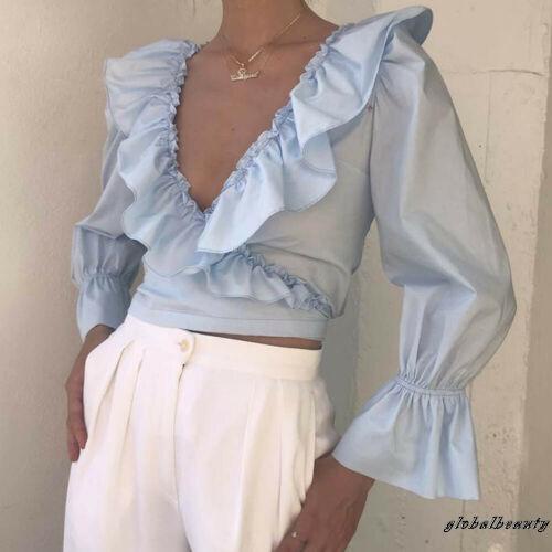 Áo Nữ Tay Dài Cổ Chữ V Thời Trang Quyến Rũ