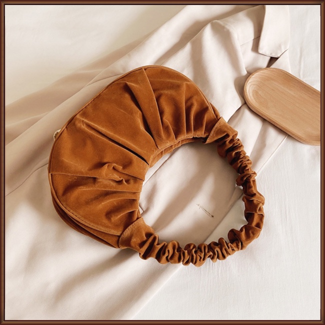 Túi Xách Da Xếp Ly Hình Đám Mây Thời Trang Cho Nữ