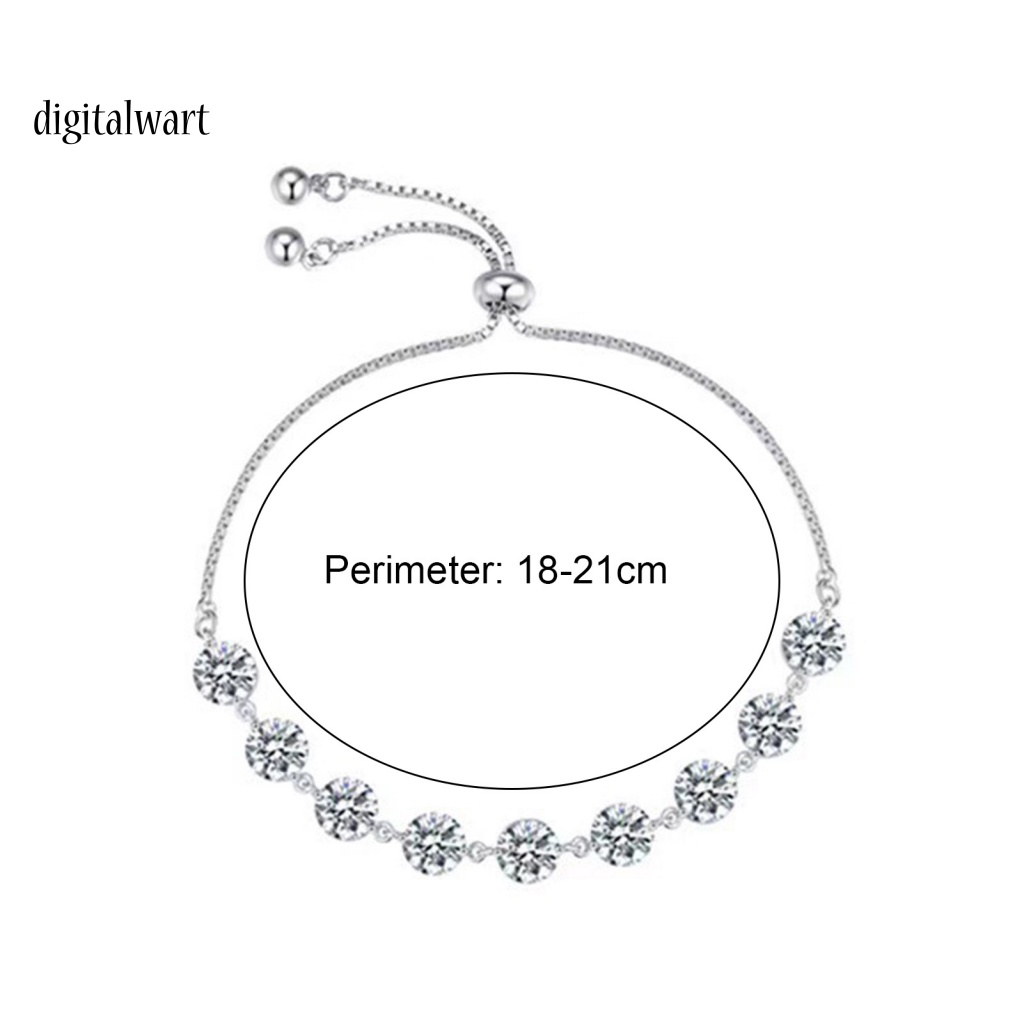 Kỹ Thuật Số| Vòng Tay Đính Đá Zircon Thời Trang Dành Cho Nữ