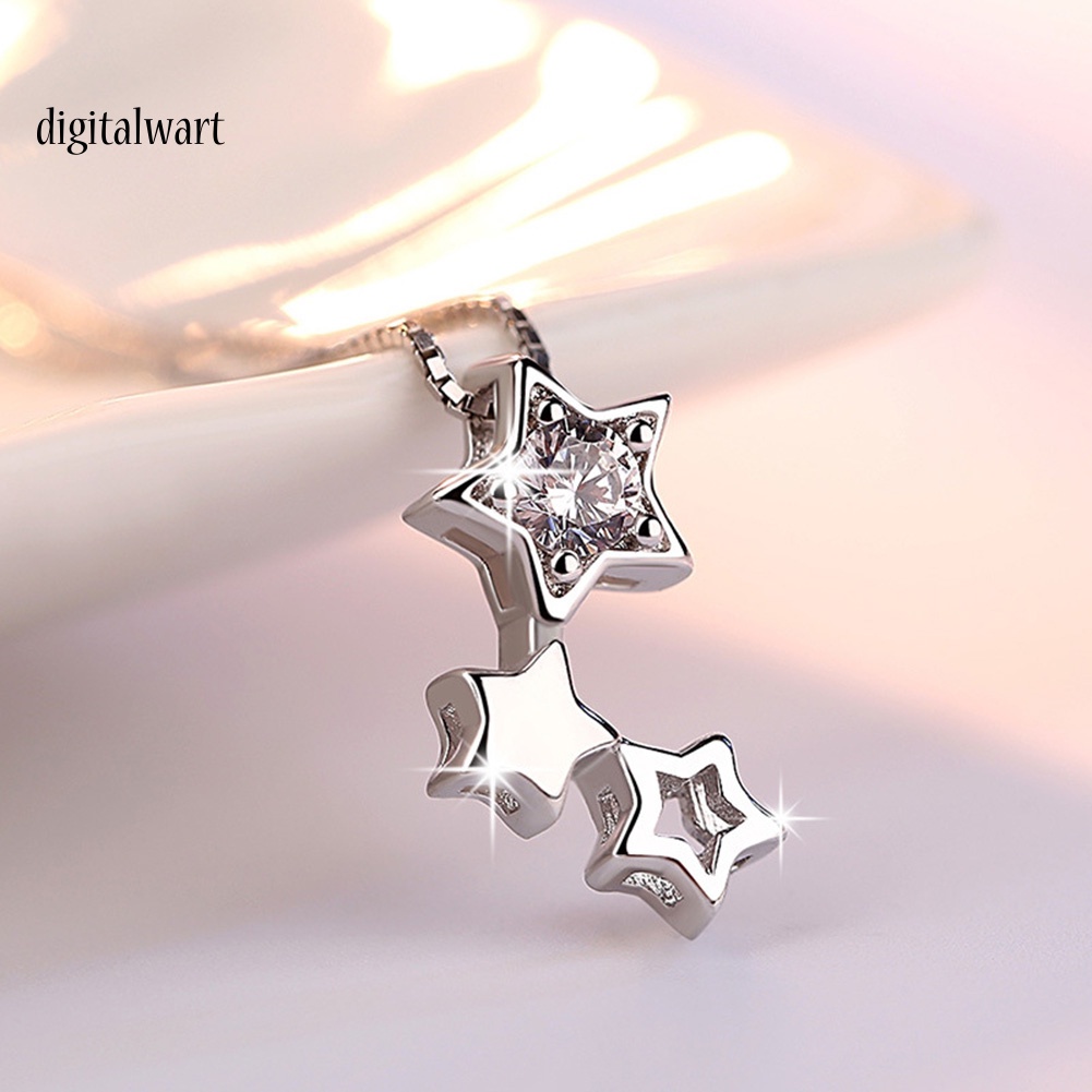 Kỹ Thuật Số| Vòng cổ Mặt Ngôi Sao Đính Đá Thời Trang