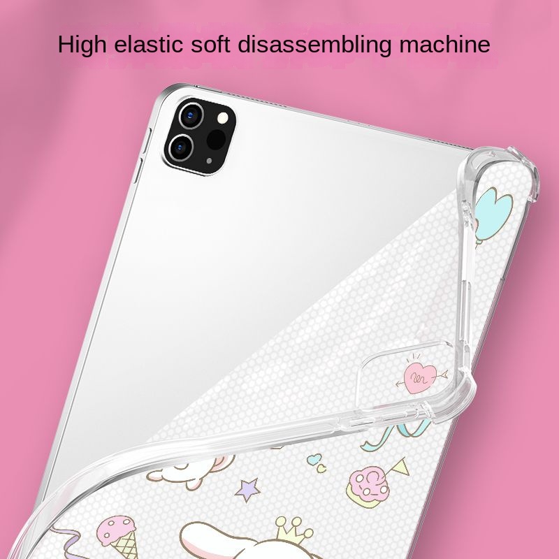 Ốp Máy Tính Bảng Trong Suốt Hình Chú Chó Dễ Thương Cho iPad Air4 / Air5 10.9 Pro11 Gen7 Gen8 Gen9 10.2 Gen5 Gen6 9.7 mini6