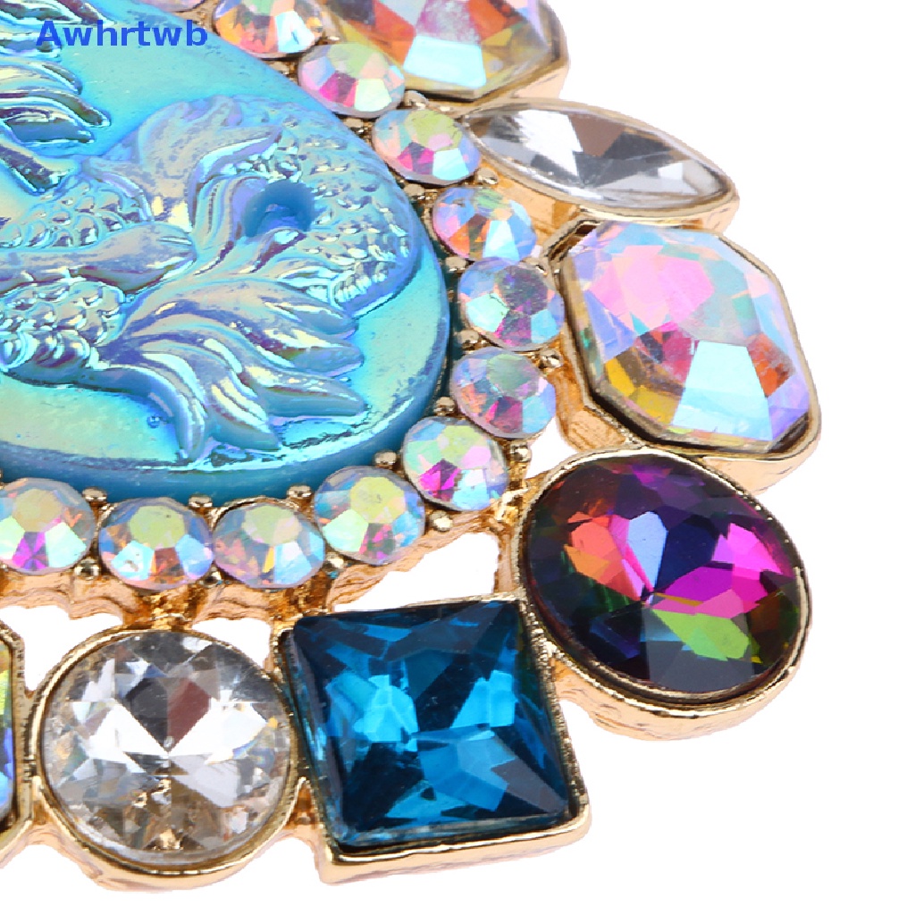 Ghim Cài Áo Hình Oval Đính Đá Thời Trang Cho Nữ Mới