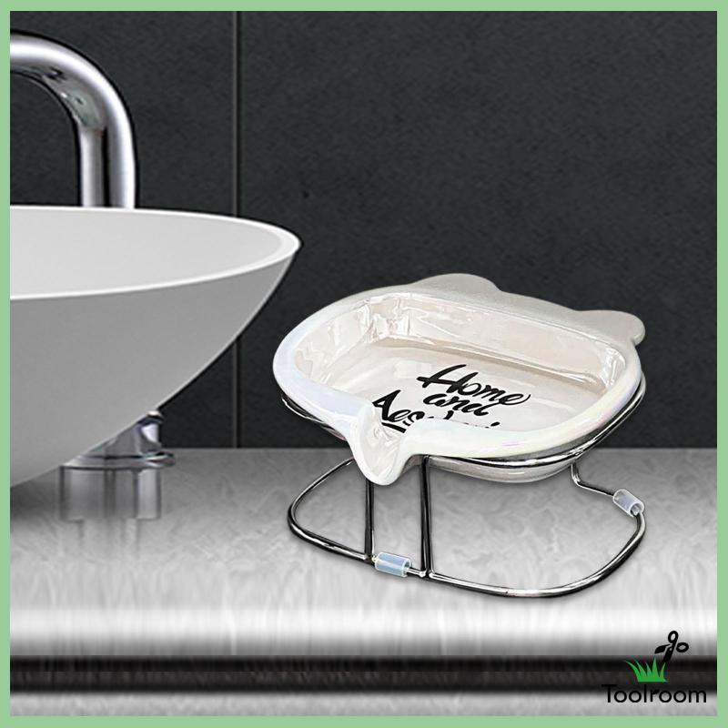 Khay Đựng Xà Phòng Có Rãnh Thoát Nước Kiểu Dáng Sang Trọng Tiện Dụng Cho Gia Đình