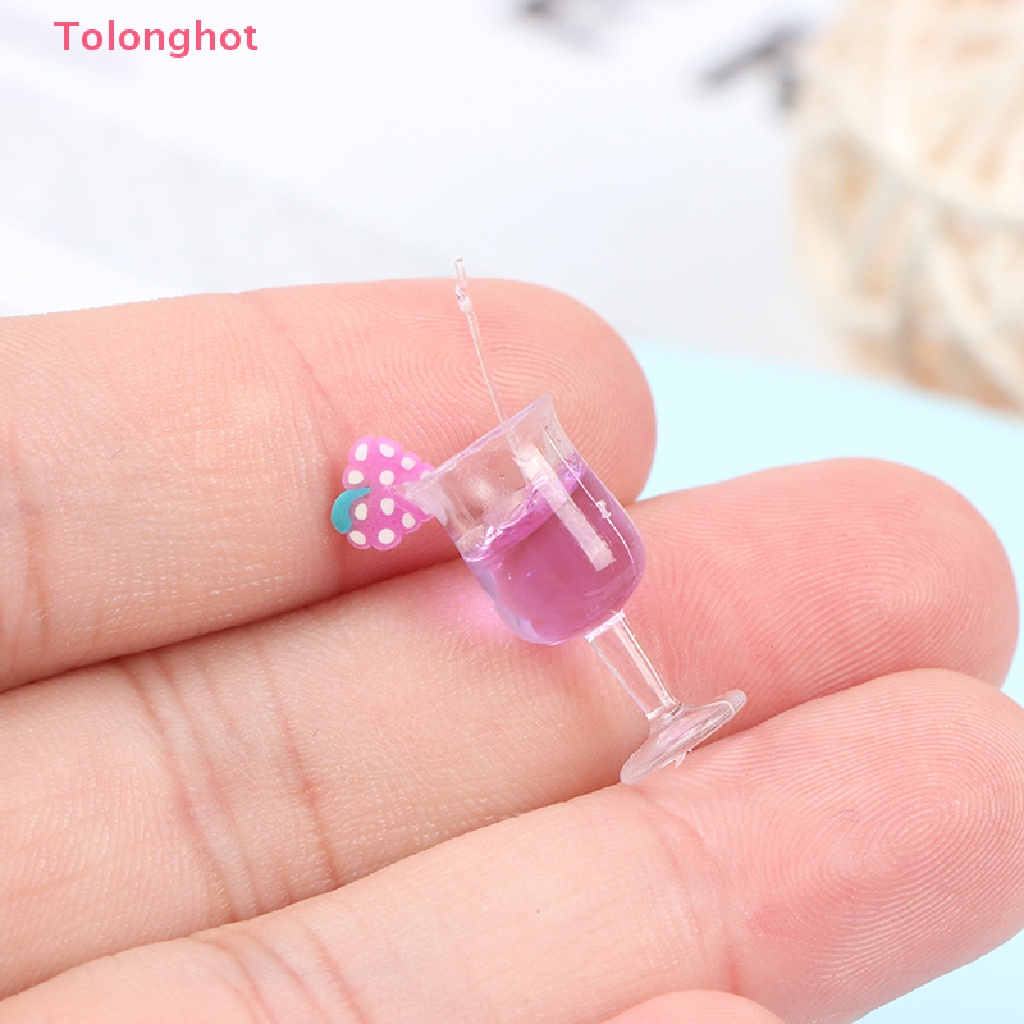 Set 2 Bình Đựng Nước Uống Trái Cây Tỉ Lệ 1 / 6 Trang Trí Nhà Búp Bê