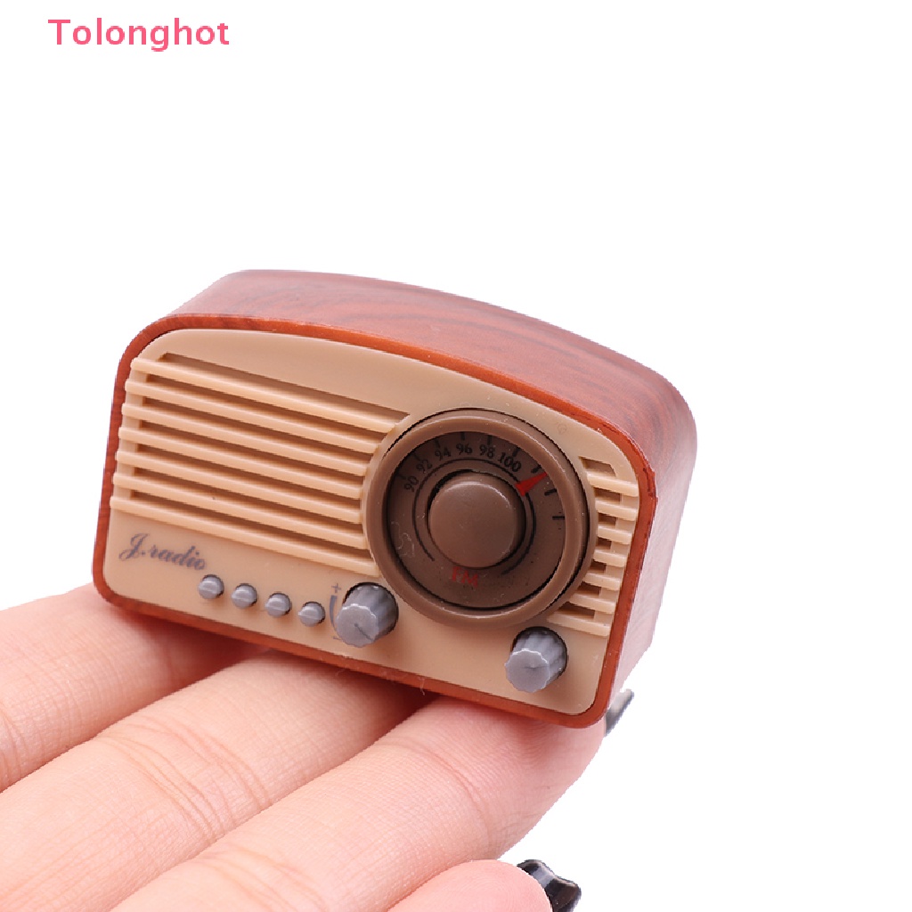 Radio Mini Trang Trí Nhà Búp Bê Phong Cách Retro