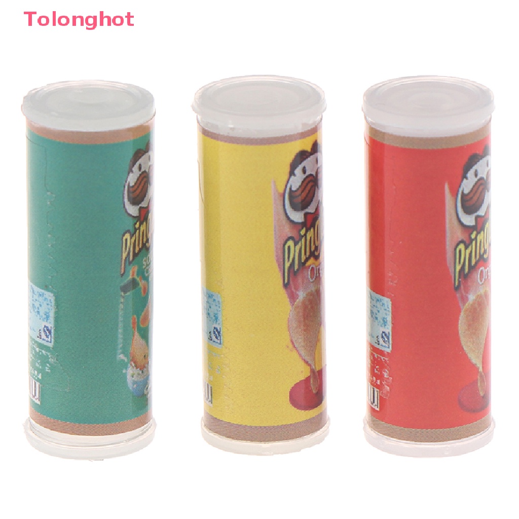 Set 1 / 3 Mô Hình Chai Khoai Tây Chiên Mini Trang Trí Nhà Búp Bê