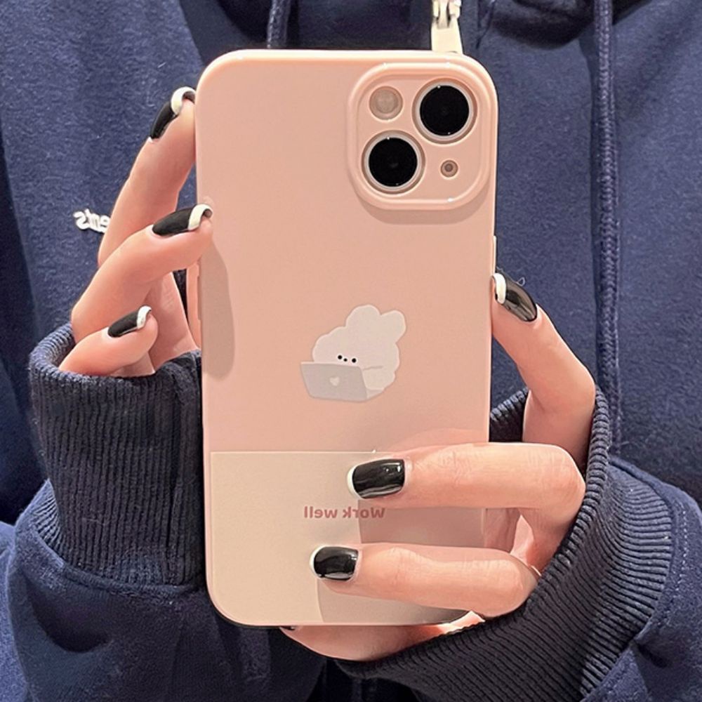 Ốp Điện Thoại TPU Dẻo Họa Tiết Hoạt Hình Chú Thỏ / Cún Cưng Dễ Thương Cho IPhone 11 12 13 14 Pro Max