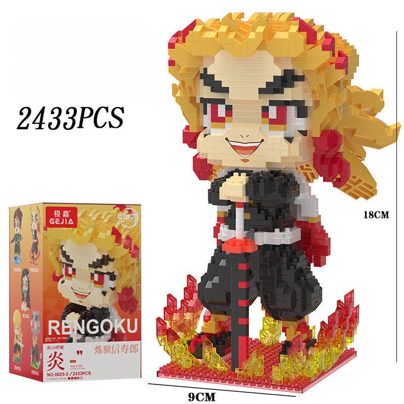 ĐỒ CHƠI LẮP RÁPĐồ Chơi Xếp Hình Nhân Vật Nezuko Trong Demon Slayer lắp ráp