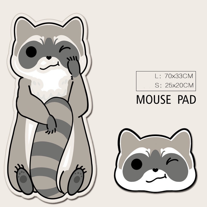 Lót ChuộT HìNh raccoon HoạT HìNh Xinh XắN