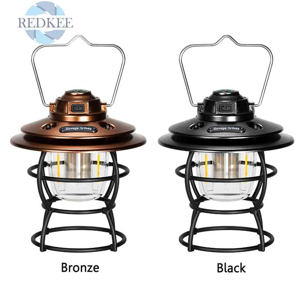 Đèn Cắm Trại 3 Bánh Răng Phong Cách Retro