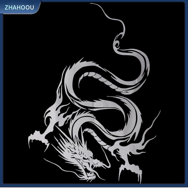 ☃Phụ Kiện Trang Trí Nhà Cửa Độc Đáo Sáng Tạo☃ Miếng Dán Trang Trí Xe Hơi Hình Rồng Phản Quang