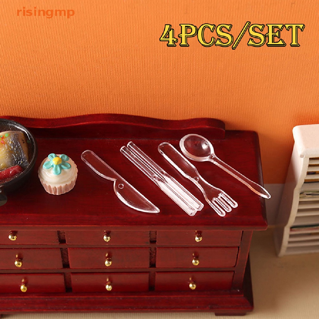 1 Bộ Muỗng Nĩa Dùng Trang Trí Nhà Búp Bê 1: 6