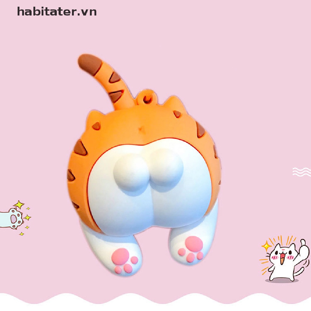 Móc Khóa Hình Mông Mèo Dễ Thương