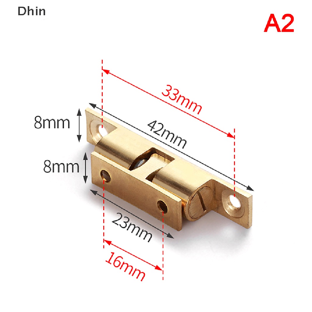 1 Chốt Khóa Cửa Tủ Bằng Đồng Thau Kích Thước 42 / 50 / 60 / 70mm Tiện Dụng
