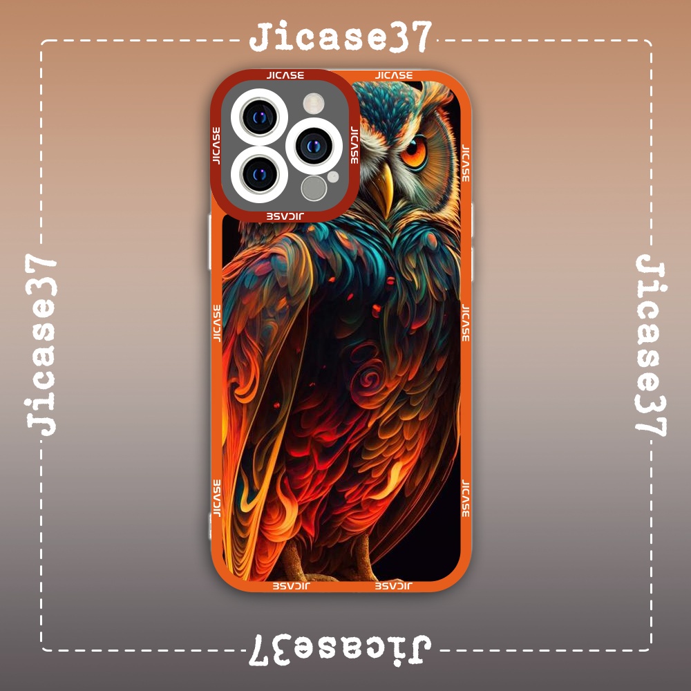 Ốp lưng iphone Cute Case Con Cú x Động Vật Hoang Dã Owl Digital Art Tặng Kèm Phụ Kiện Túi Xách MK Hình Cute Case