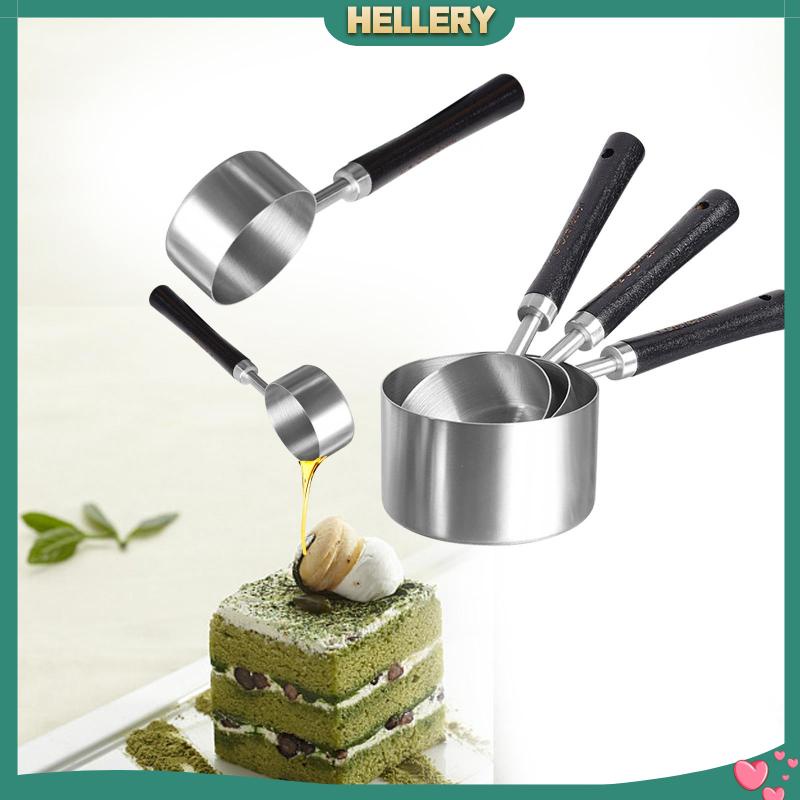 Bộ 4 Cốc Đo Lường Bằng Thép Không Gỉ Tiện Dụng