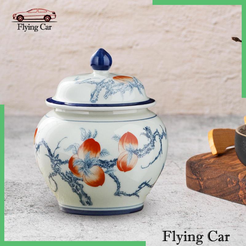 Hũ Sứ Đựng Gừng 13.3x16cm Có Nắp Đậy Tiện Dụng