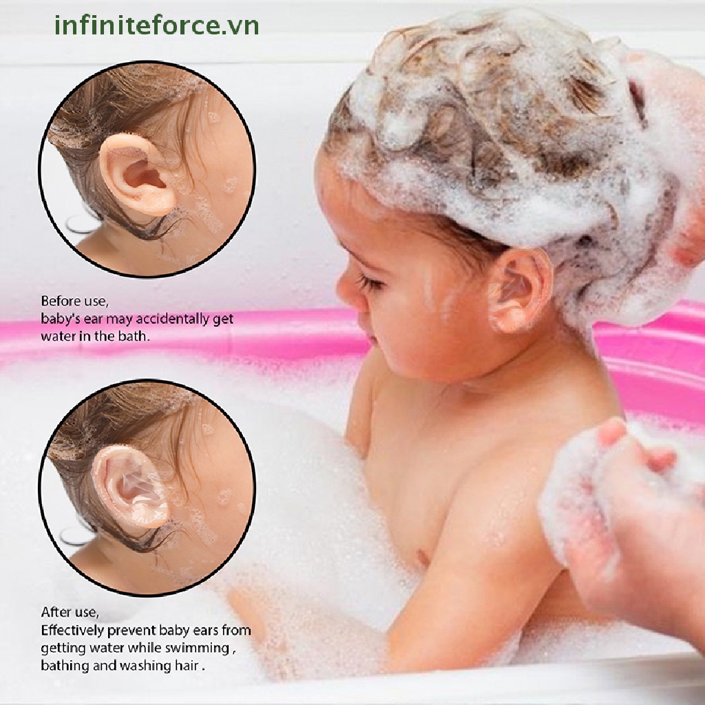 Set 30 Mũ Bơi Bảo Vệ Tai Chống Thấm Nước Khi Làm Tóc