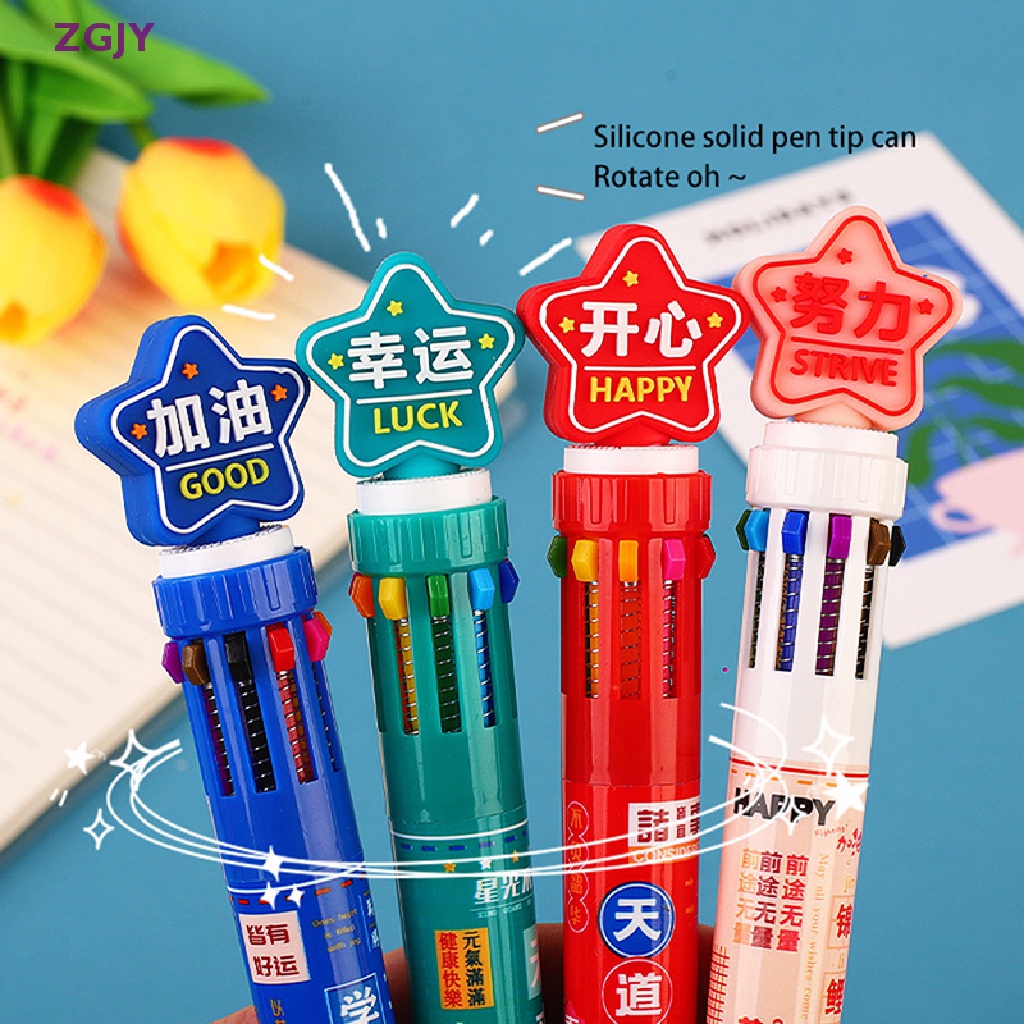 Bút Bi Tự Động Họa Tiết Hoạt Hình Đơn Giản Sáng Tạo Mới