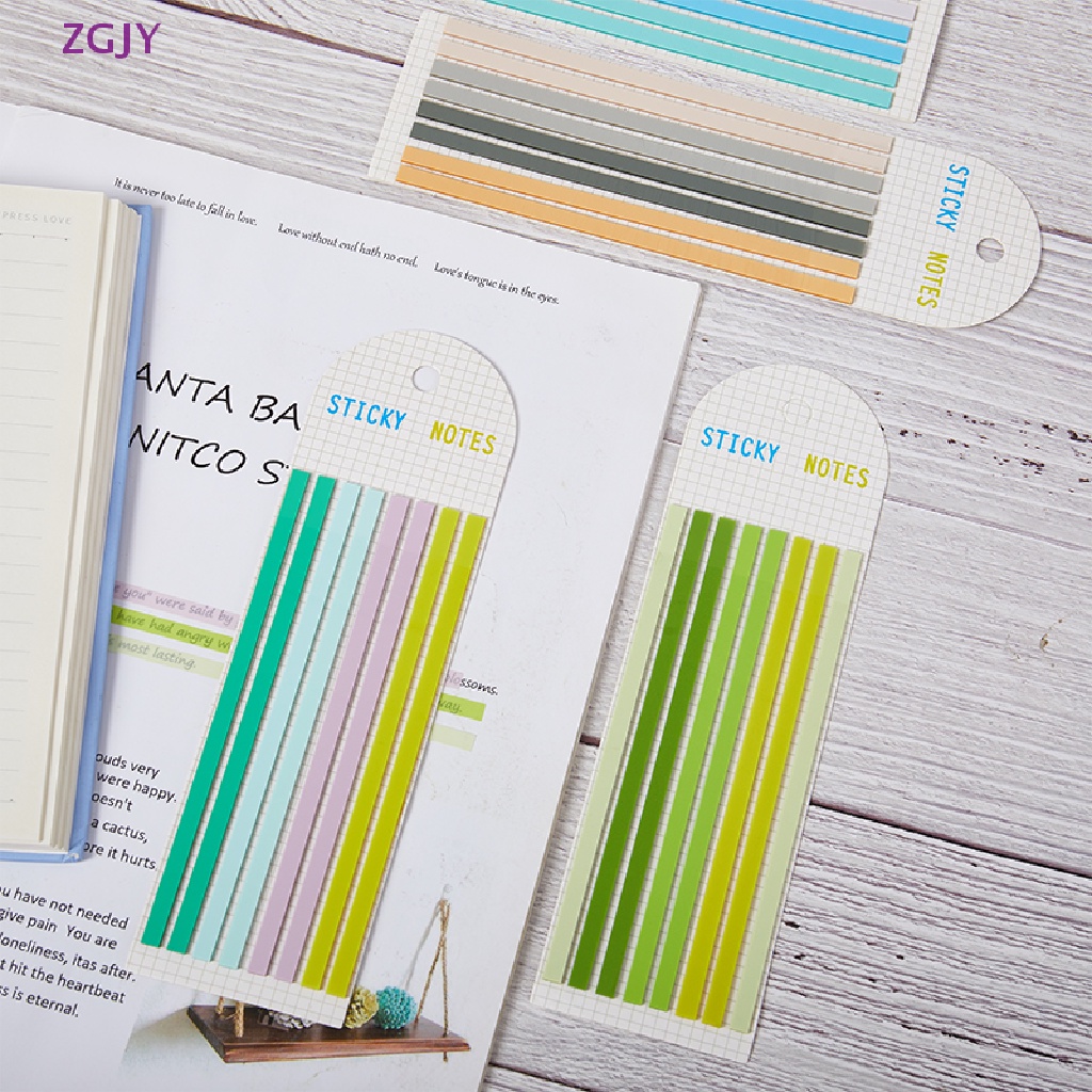 Set 160 Miếng Dán Ghi Chú Màu Macaron Trong Suốt Siêu Mỏng Tiện Dụng Cho Học Sinh / Văn Phòng Mới
