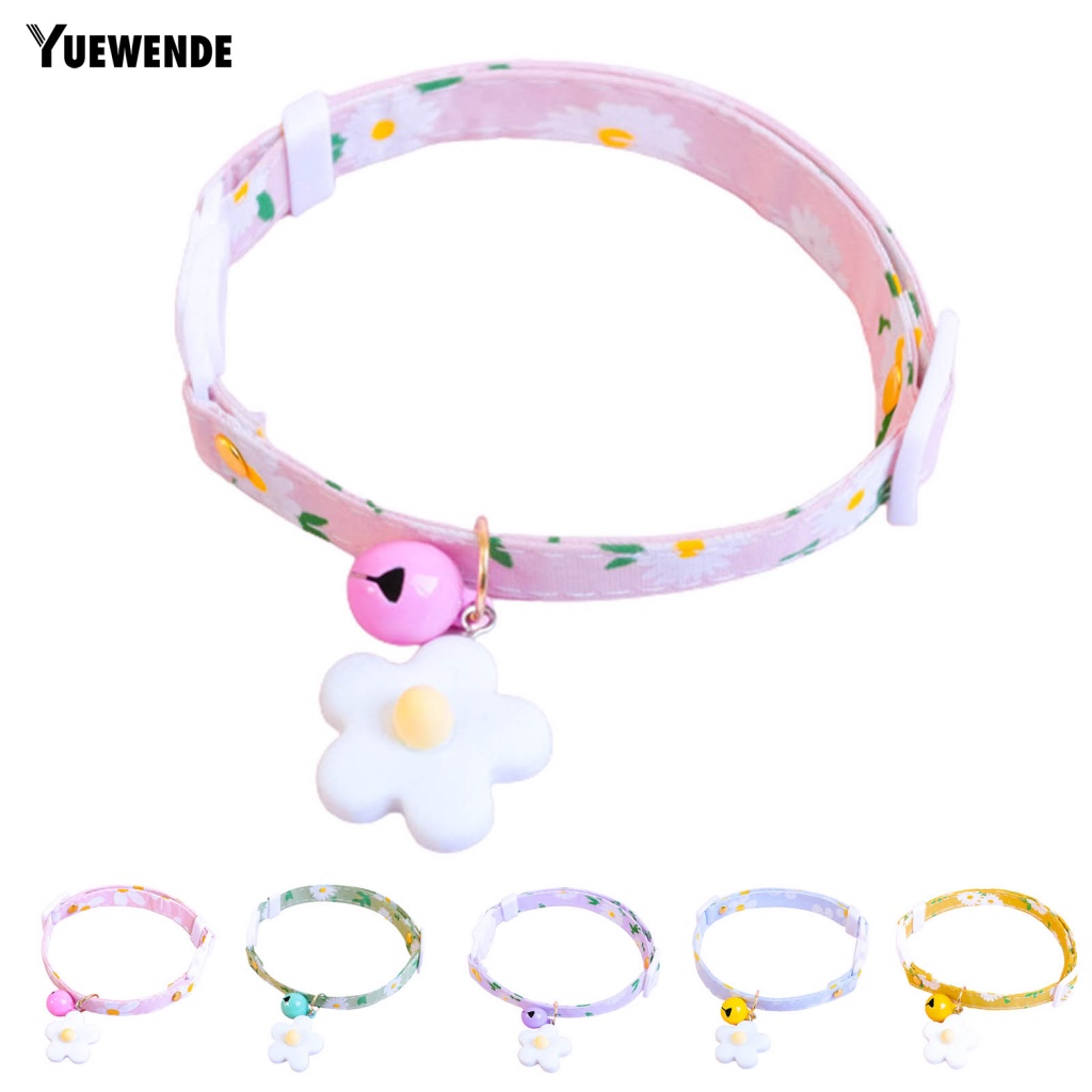 Ye.b Vòng Cổ Thủ Công Mịn Màng Có Chuông Sành Điệu Dành Cho Chó Mèo