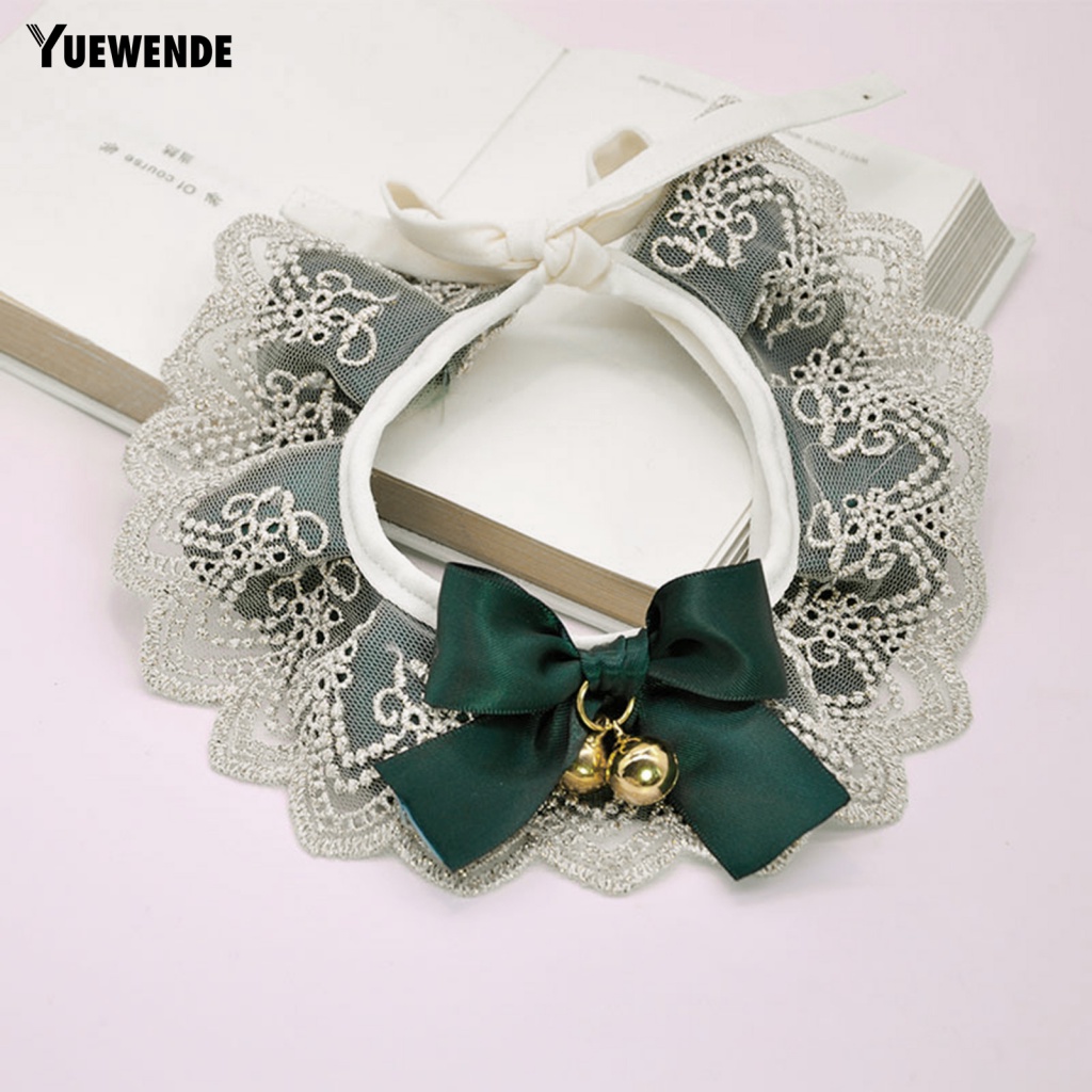 Yếm Ăn Mềm Mại Có Chuông Và Nơ Dành Cho Thú Cưng