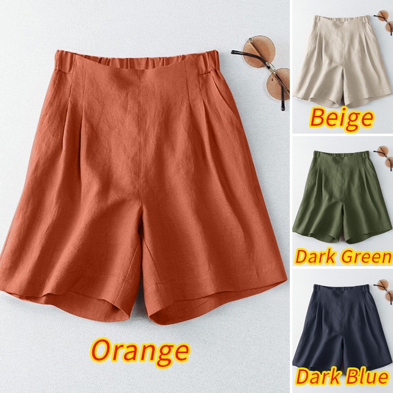 Quần short nữ ZANZEA lưng cao thời trang đường phố